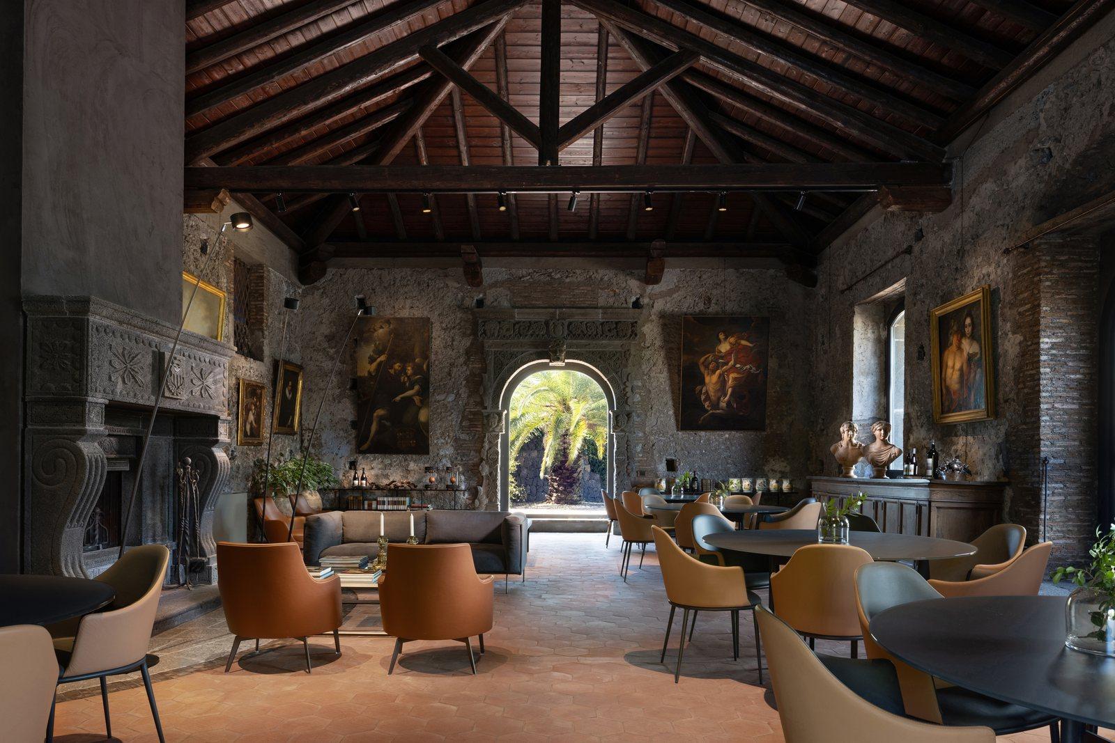 The painting room at Tenuta Monte Serra